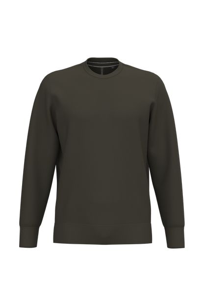 K488 - Sudadera cuello redondo - Dark Khaki - frontal