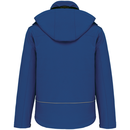 K650 - Parka softshell acolchada con capucha hombre - Dark Royal Blue - trasera