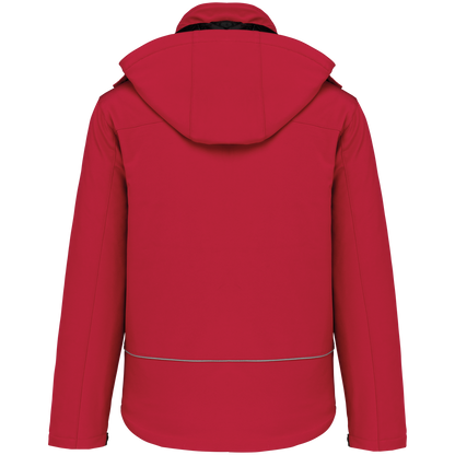 K650 - Parka softshell acolchada con capucha hombre - Red - trasera