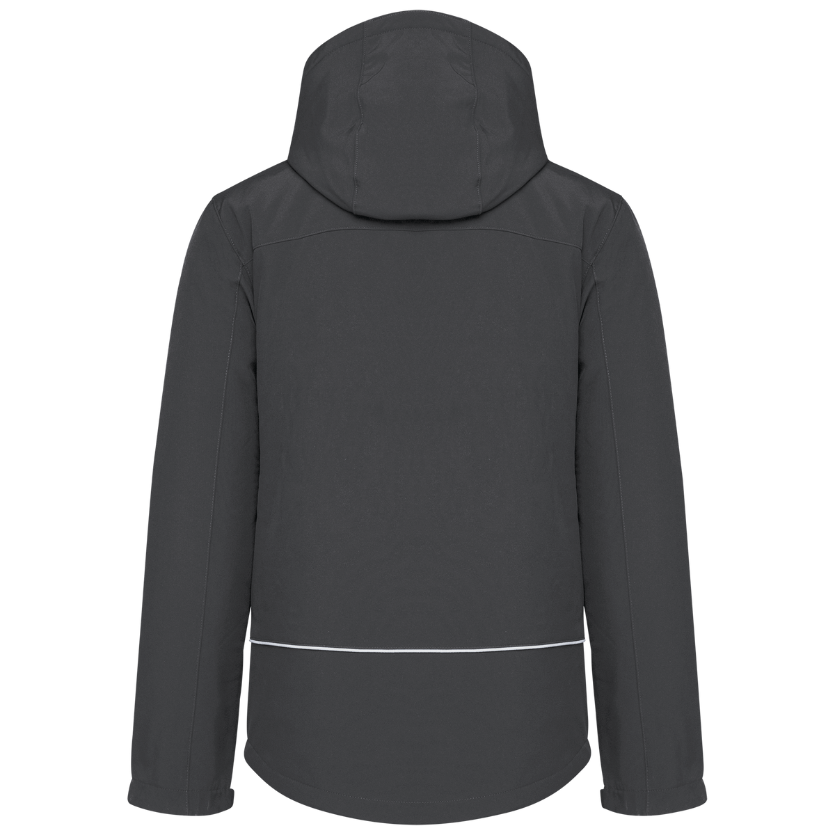 K650 - Parka softshell acolchada con capucha hombre - Titanium - trasera