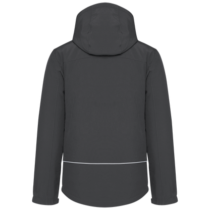 K650 - Parka softshell acolchada con capucha hombre - Titanium - trasera
