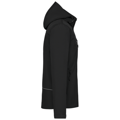 K650 - Parka softshell acolchada con capucha hombre - Black - lateral