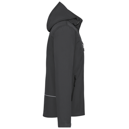 K650 - Parka softshell acolchada con capucha hombre - Titanium - lateral
