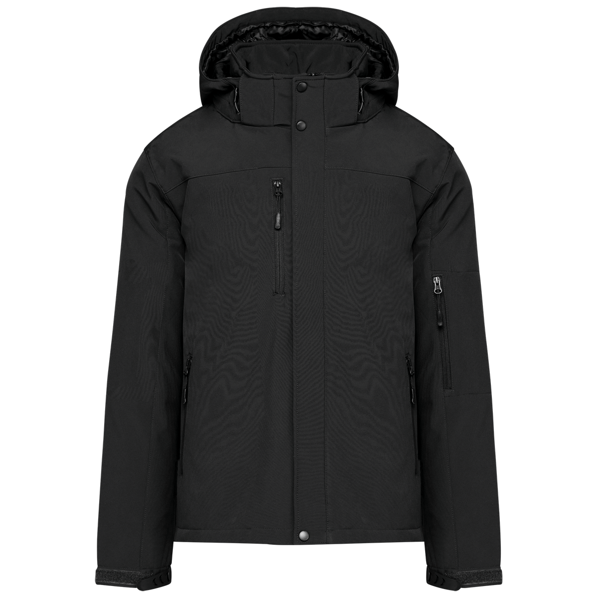 K650 - Parka softshell acolchada con capucha hombre - Black - frontal