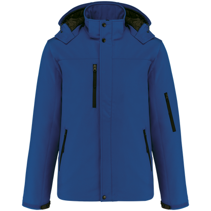 K650 - Parka softshell acolchada con capucha hombre - Dark Royal Blue - frontal