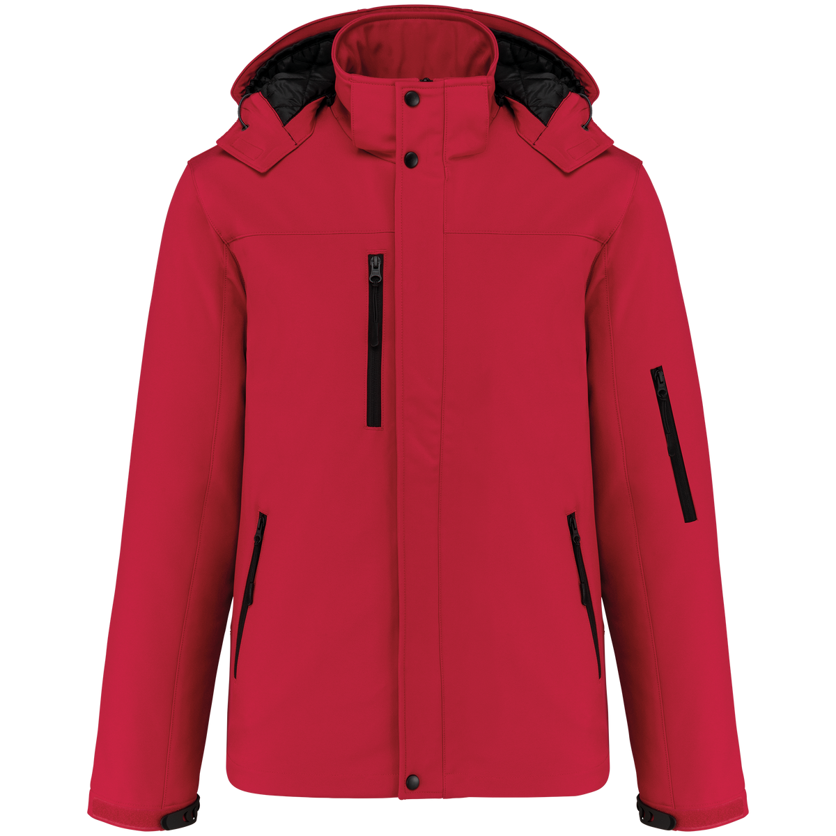 K650 - Parka softshell acolchada con capucha hombre - Red - frontal