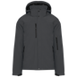 K650 - Parka softshell acolchada con capucha hombre - Titanium - frontal