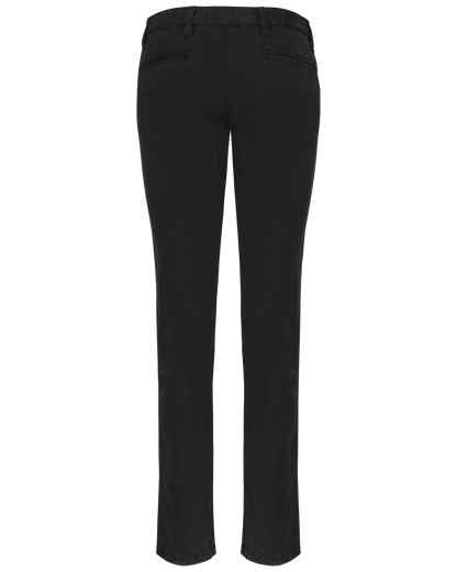 K741 - Pantalón chino mujer - Black - trasera