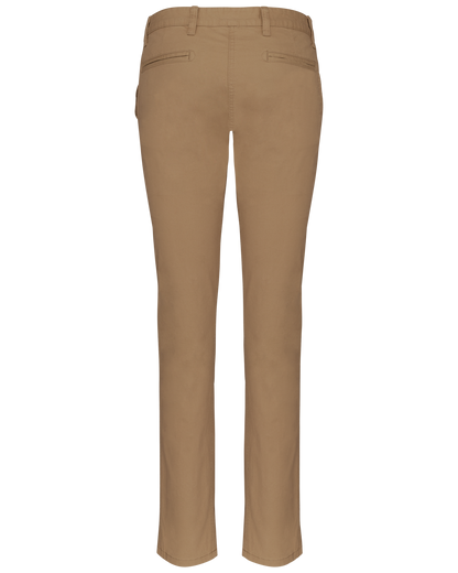 K741 - Pantalón chino mujer - Camel - trasera