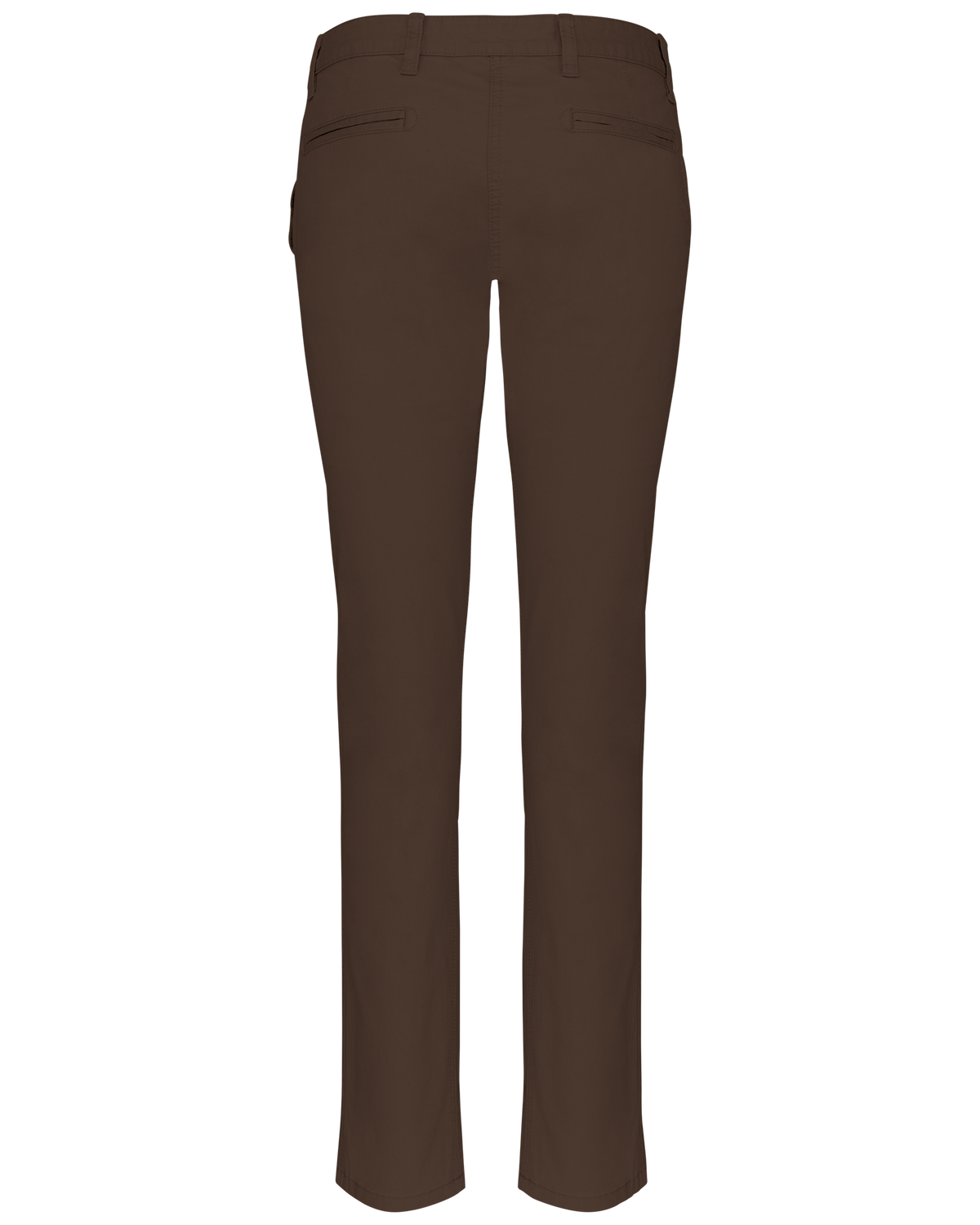 K741 - Pantalón chino mujer - Chocolate - trasera