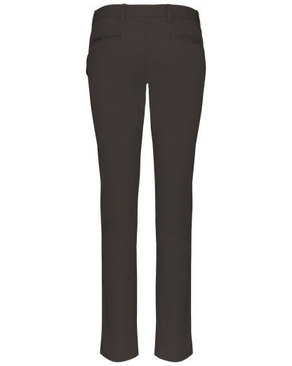 K741 - Pantalón chino mujer - Dark Grey - trasera