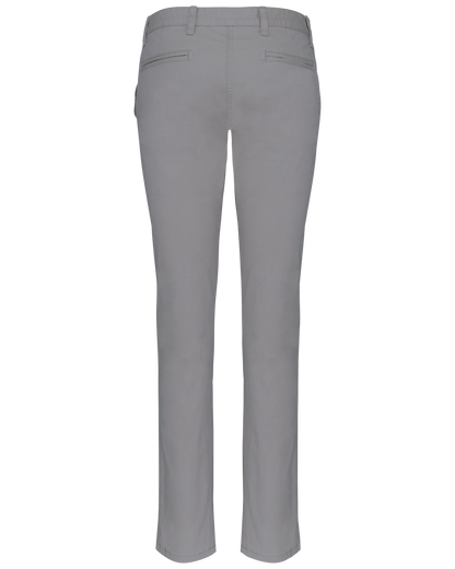K741 - Pantalón chino mujer - Fine Grey - trasera