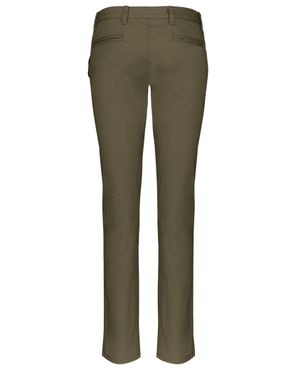 K741 - Pantalón chino mujer - Light khaki - trasera