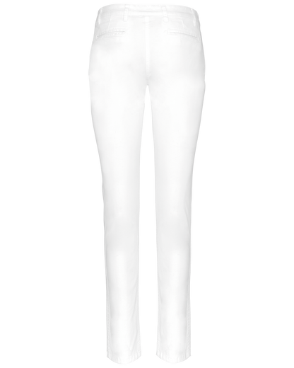 K741 - Pantalón chino mujer - White - trasera