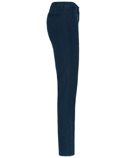 K741 - Pantalón chino mujer - Dark Navy - lateral