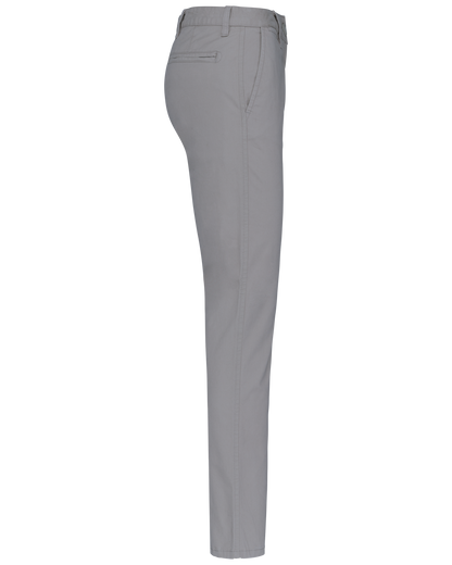 K741 - Pantalón chino mujer - Fine Grey - lateral