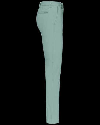 K741 - Pantalón chino mujer - Sage - lateral