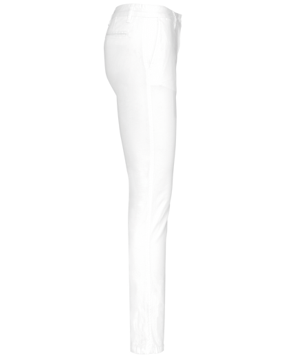 K741 - Pantalón chino mujer - White - lateral