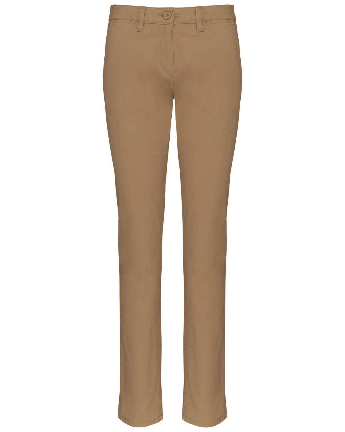 K741 - Pantalón chino mujer - Camel - frontal