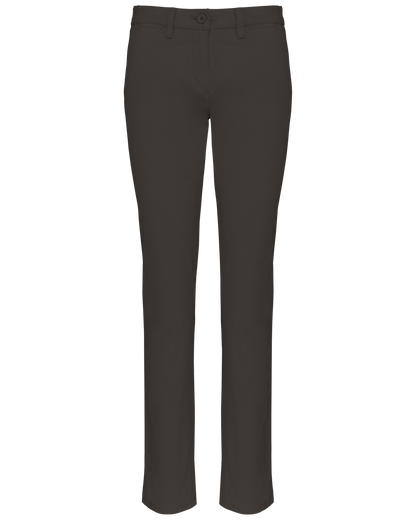 K741 - Pantalón chino mujer - Dark Grey - frontal