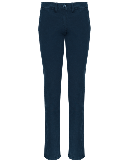K741 - Pantalón chino mujer - Dark Navy - frontal