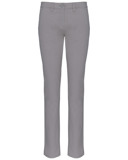 K741 - Pantalón chino mujer - Fine Grey - frontal