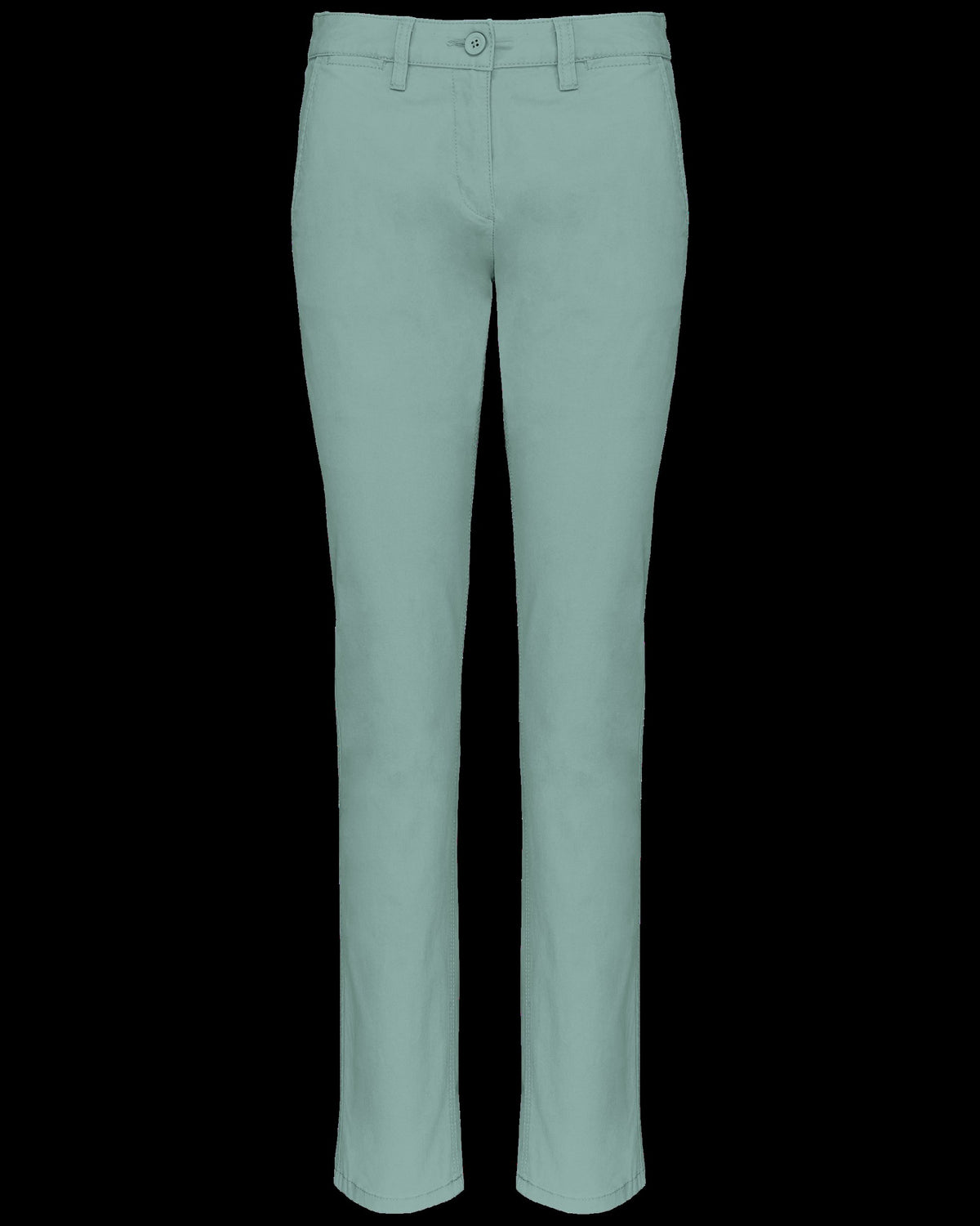 K741 - Pantalón chino mujer - Sage - frontal