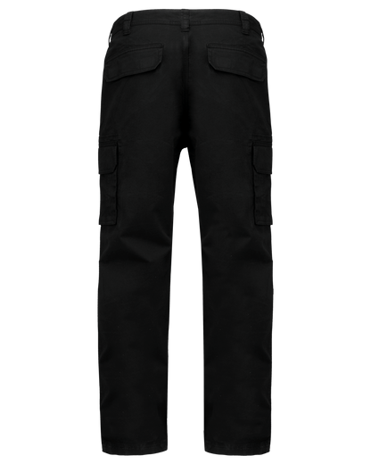 K744 - Pantalón multibolsillos hombre - Black - trasera
