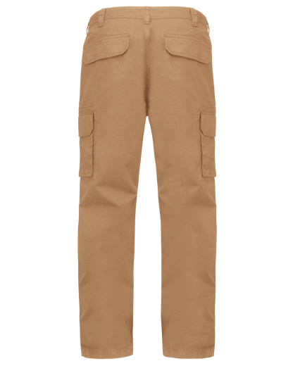K744 - Pantalón multibolsillos hombre - Camel - trasera