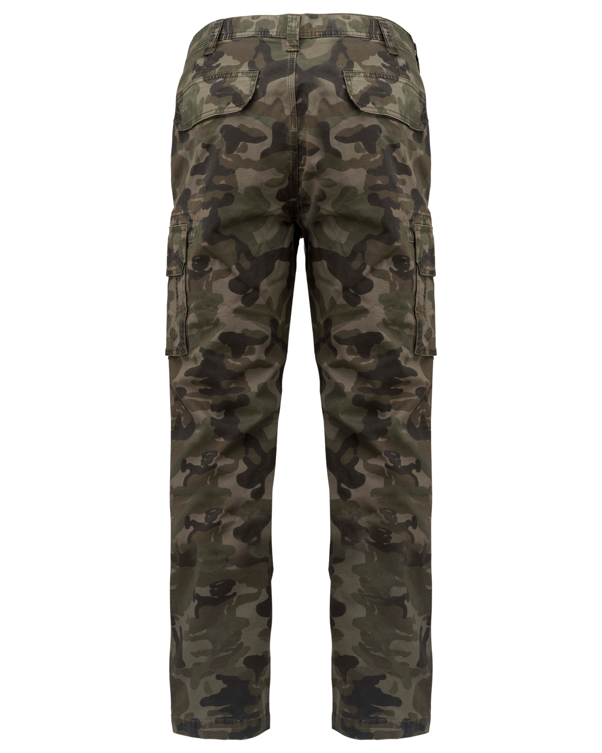 K744 - Pantalón multibolsillos hombre - Olive Camouflage - trasera