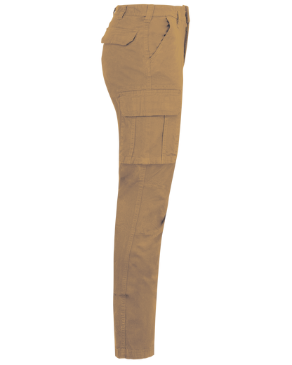 K744 - Pantalón multibolsillos hombre - Camel - lateral