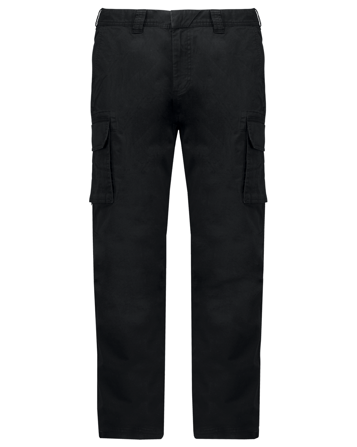 K744 - Pantalón multibolsillos hombre - Black - frontal