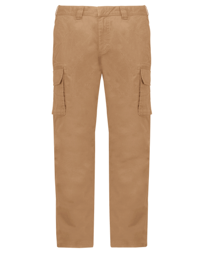 K744 - Pantalón multibolsillos hombre - Camel - frontal