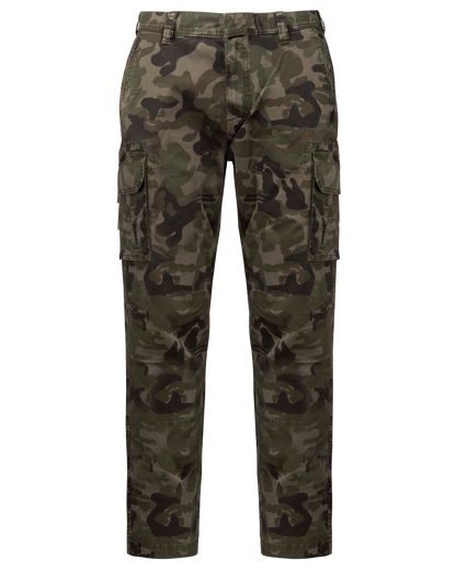 K744 - Pantalón multibolsillos hombre - Olive Camouflage - frontal