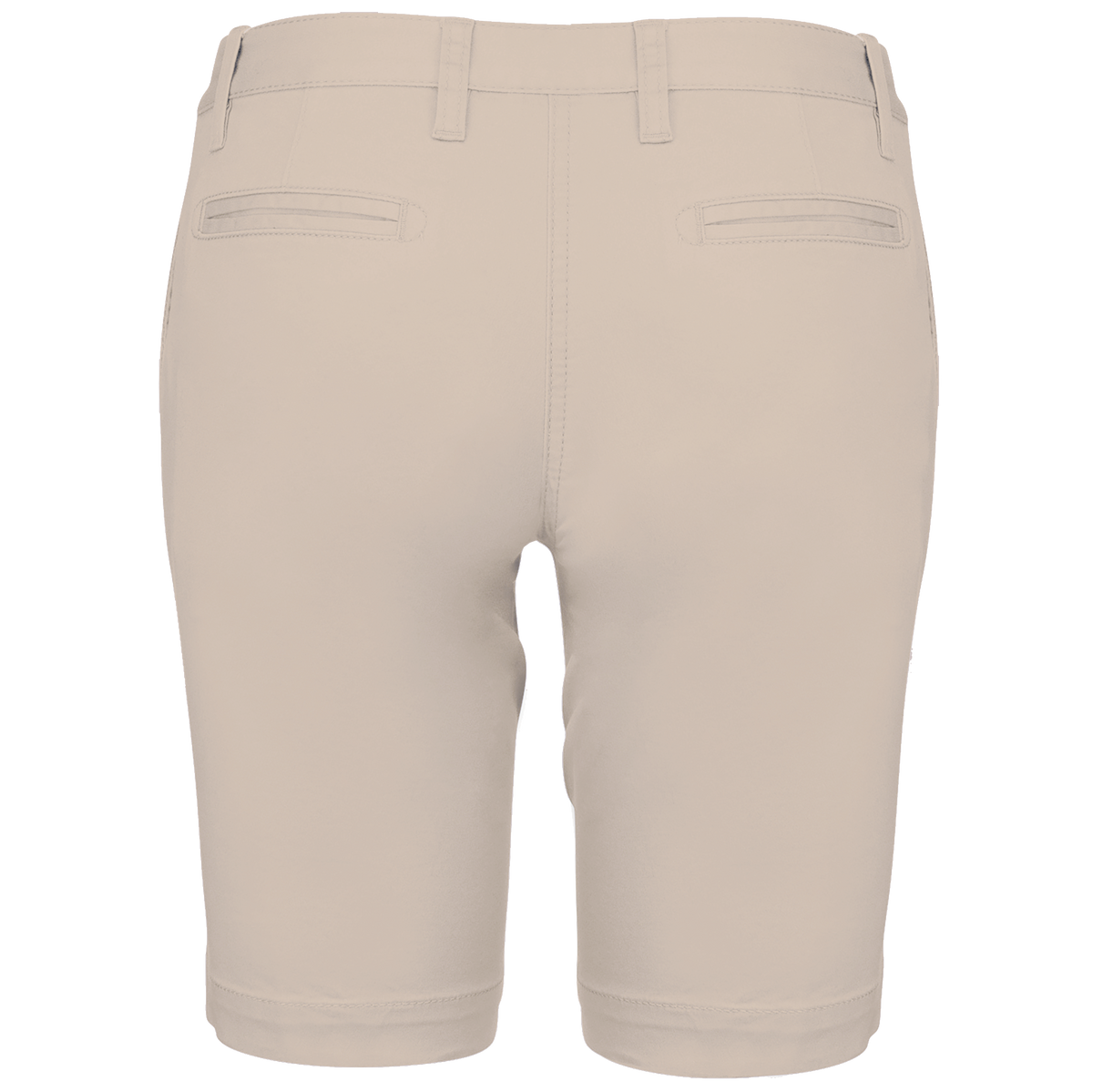 K751 - Bermuda chino mujer - Beige - trasera