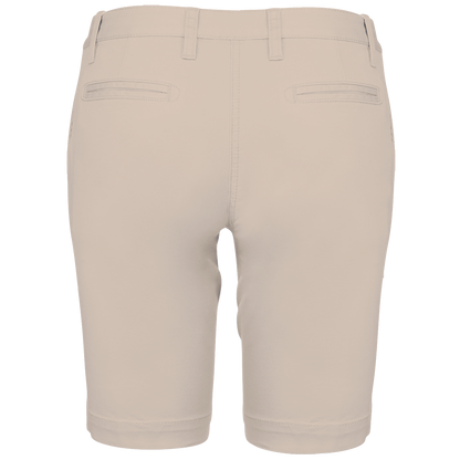 K751 - Bermuda chino mujer - Beige - trasera