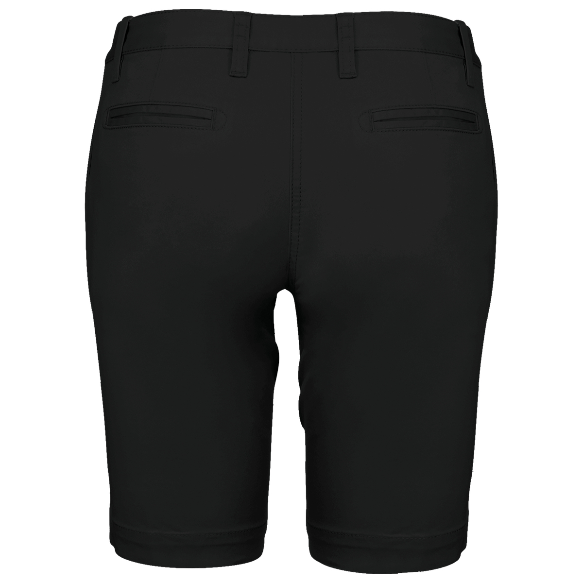 K751 - Bermuda chino mujer - Black - trasera