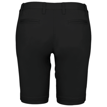 K751 - Bermuda chino mujer - Black - trasera