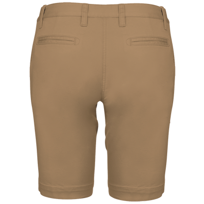 K751 - Bermuda chino mujer - Camel - trasera