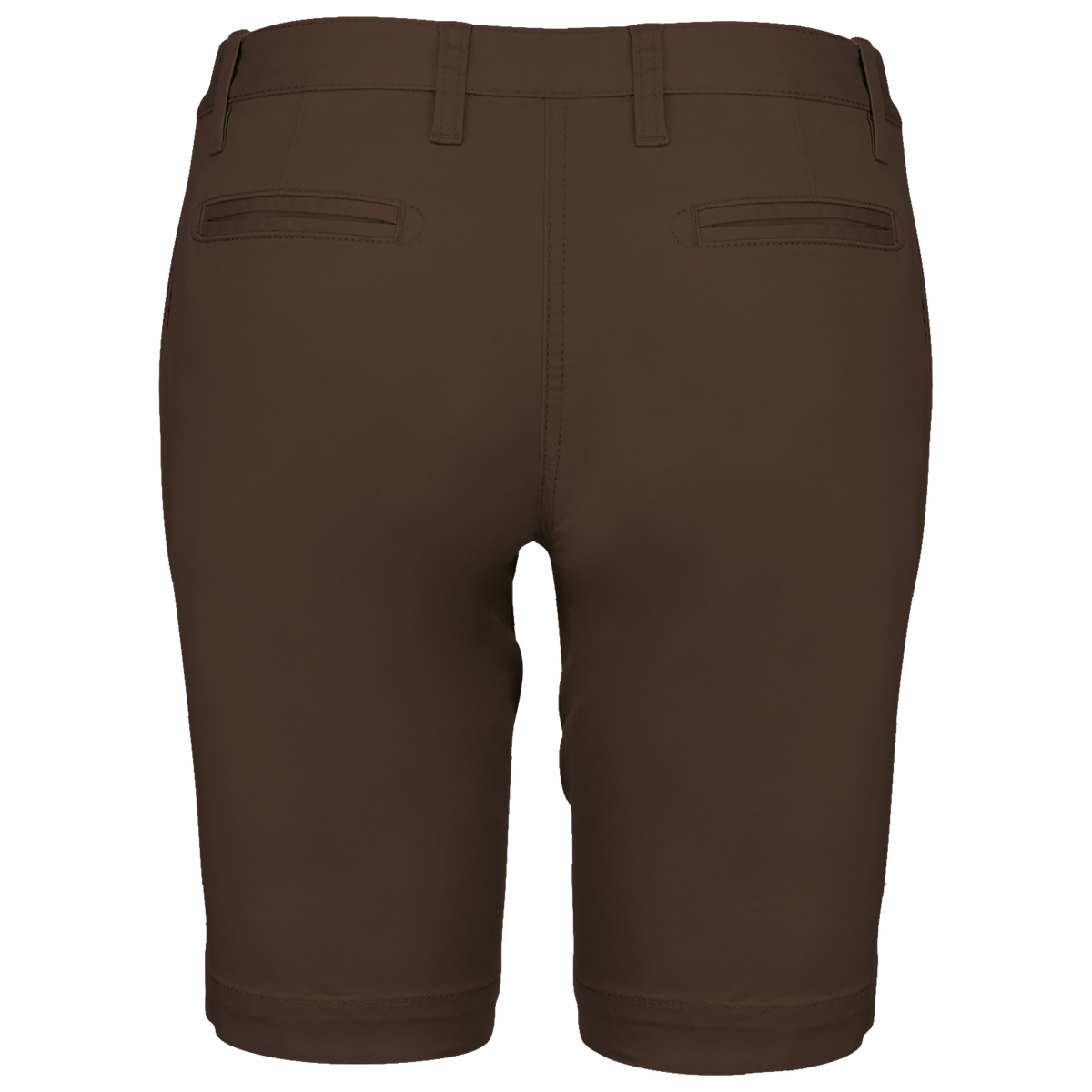 K751 - Bermuda chino mujer - Chocolate - trasera