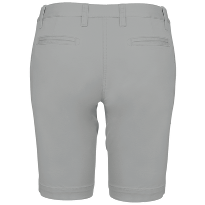 K751 - Bermuda chino mujer - Fine Grey - trasera