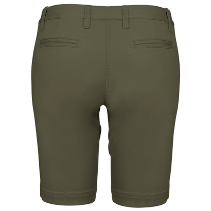 K751 - Bermuda chino mujer - Light khaki - trasera