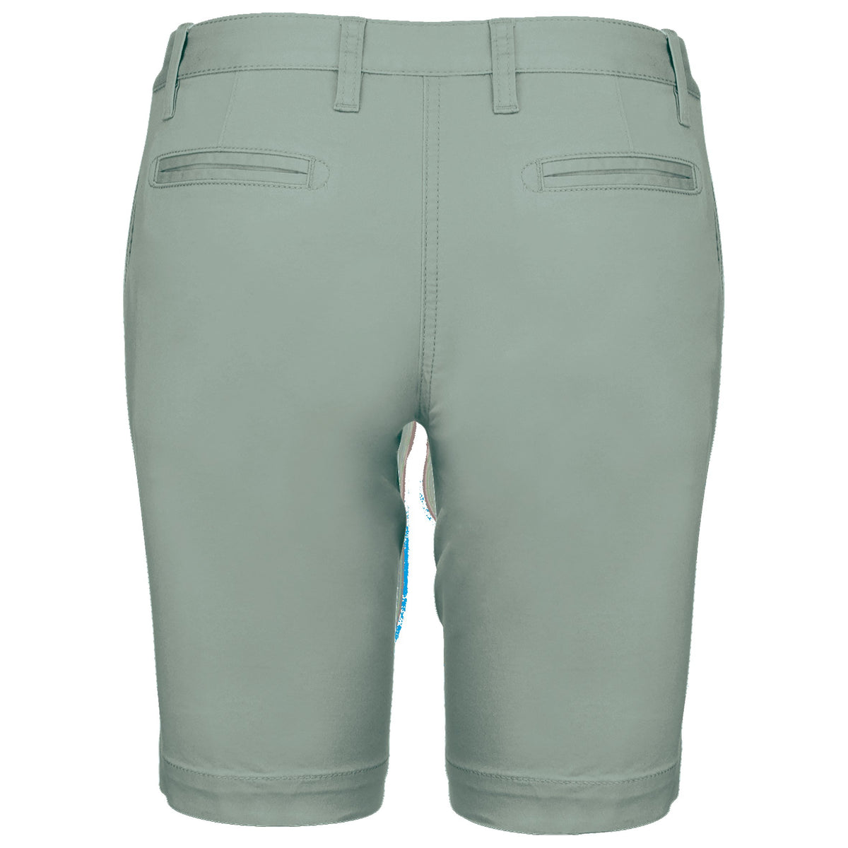 K751 - Bermuda chino mujer - Sage - trasera
