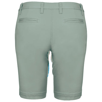 K751 - Bermuda chino mujer - Sage - trasera
