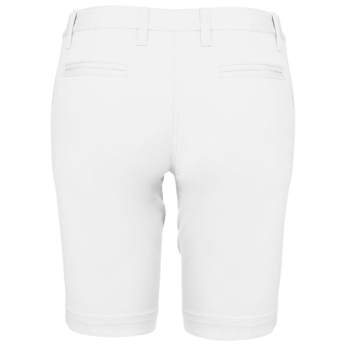 K751 - Bermuda chino mujer - White - trasera