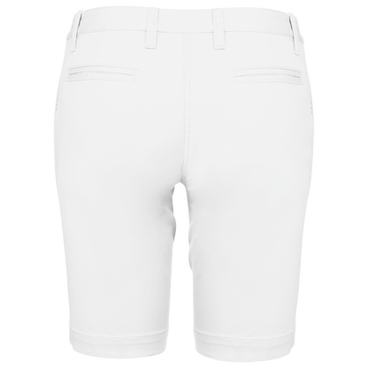 K751 - Bermuda chino mujer - White - trasera