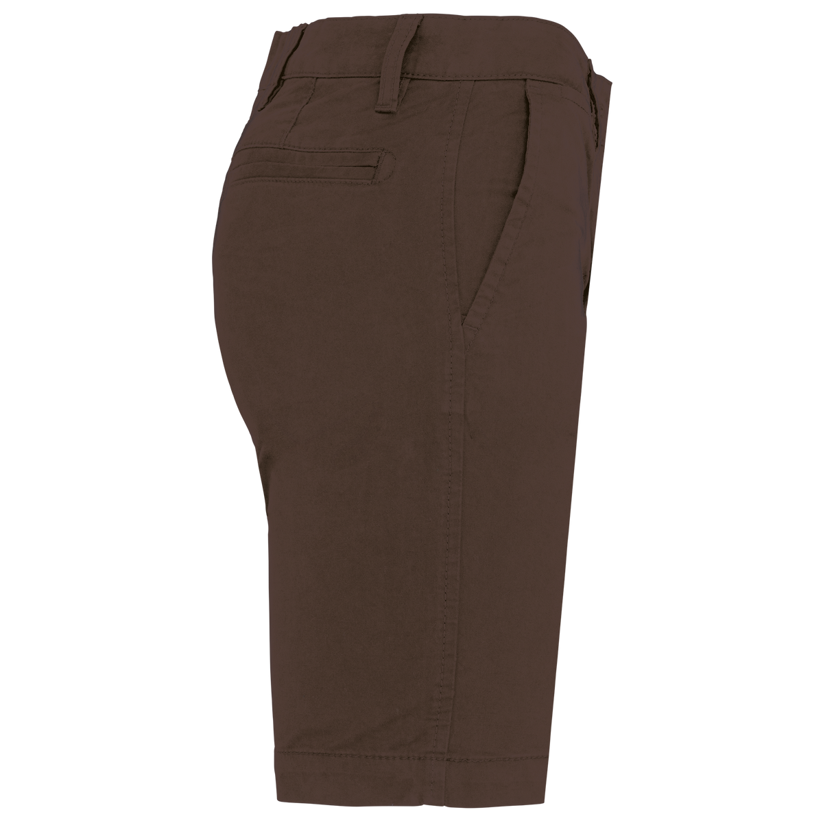 K751 - Bermuda chino mujer - Chocolate - lateral