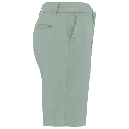 K751 - Bermuda chino mujer - Sage - lateral
