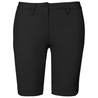 K751 - Bermuda chino mujer - Black - frontal