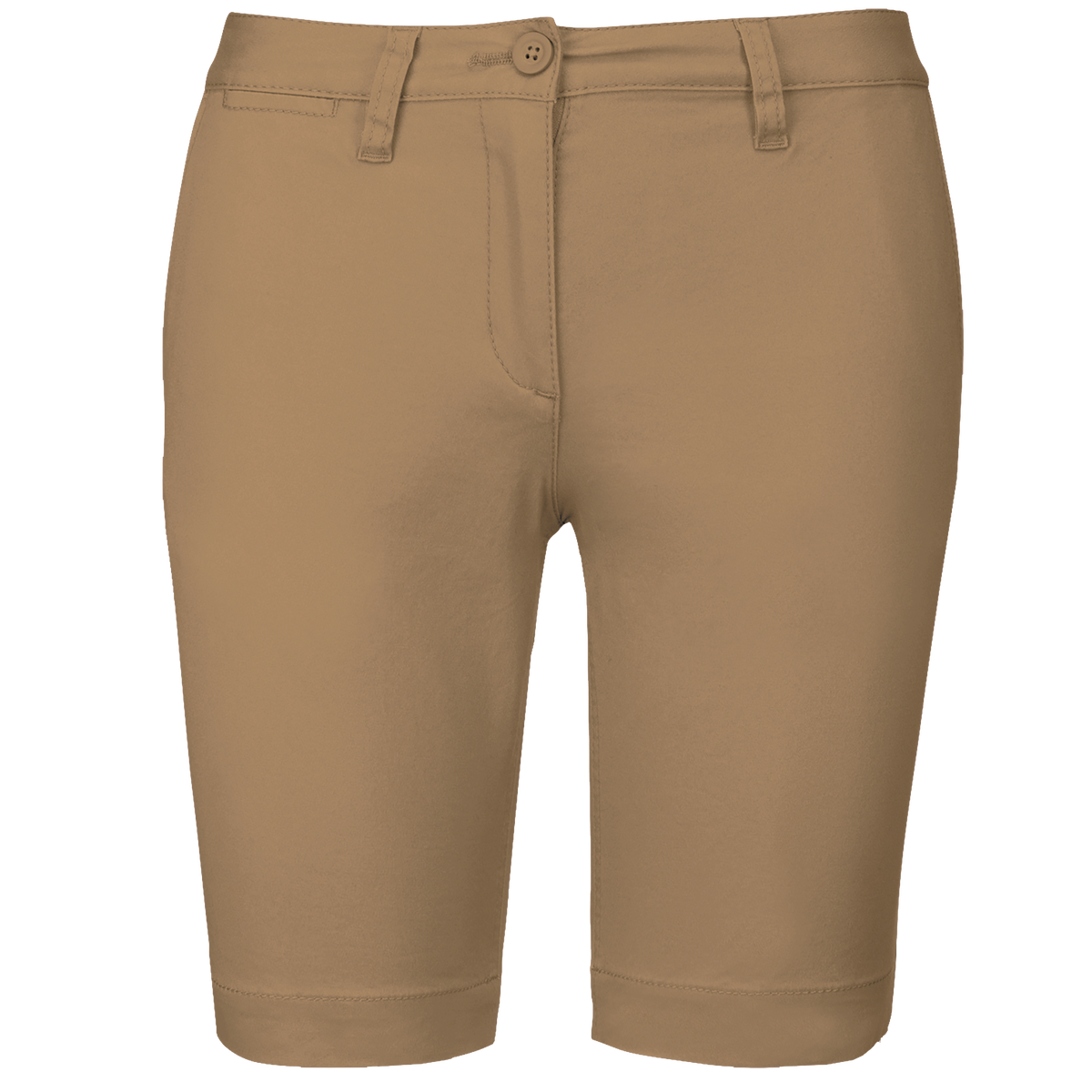 K751 - Bermuda chino mujer - Camel - frontal